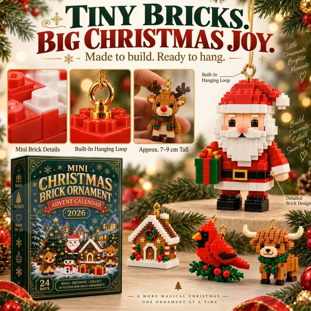 Mini Christmas Brick Ornament Advent Calendar