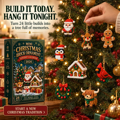 Mini Christmas Brick Ornament Advent Calendar