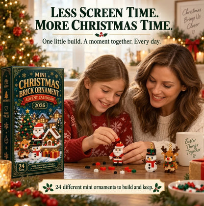 Mini Christmas Brick Ornament Advent Calendar